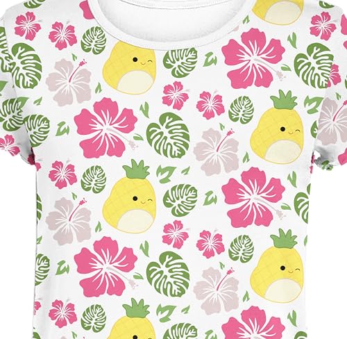 Squishmallows T-Shirt Girls' Summer Vibes Performance Tops 2-Pack UPF 50+ Tee3