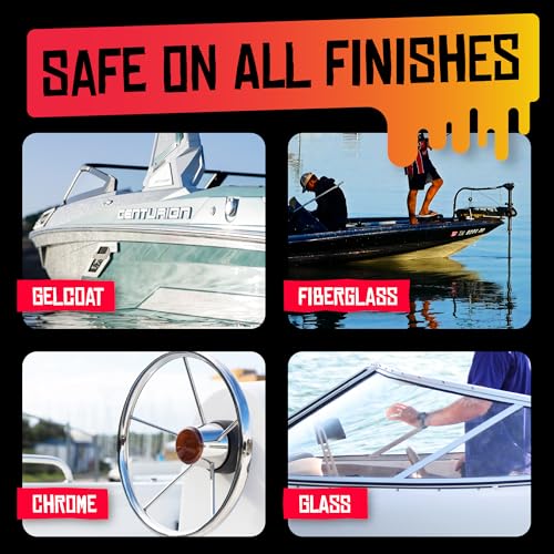 Image of Boat Juice Protection Boat Ceramic Coating | Boat Wax Spray, Marine Ceramic Coating | Superior Shine + Protection | Very Cherry Scent | Marine Detailing & Cleaning Supplies | Made in USA (16oz)