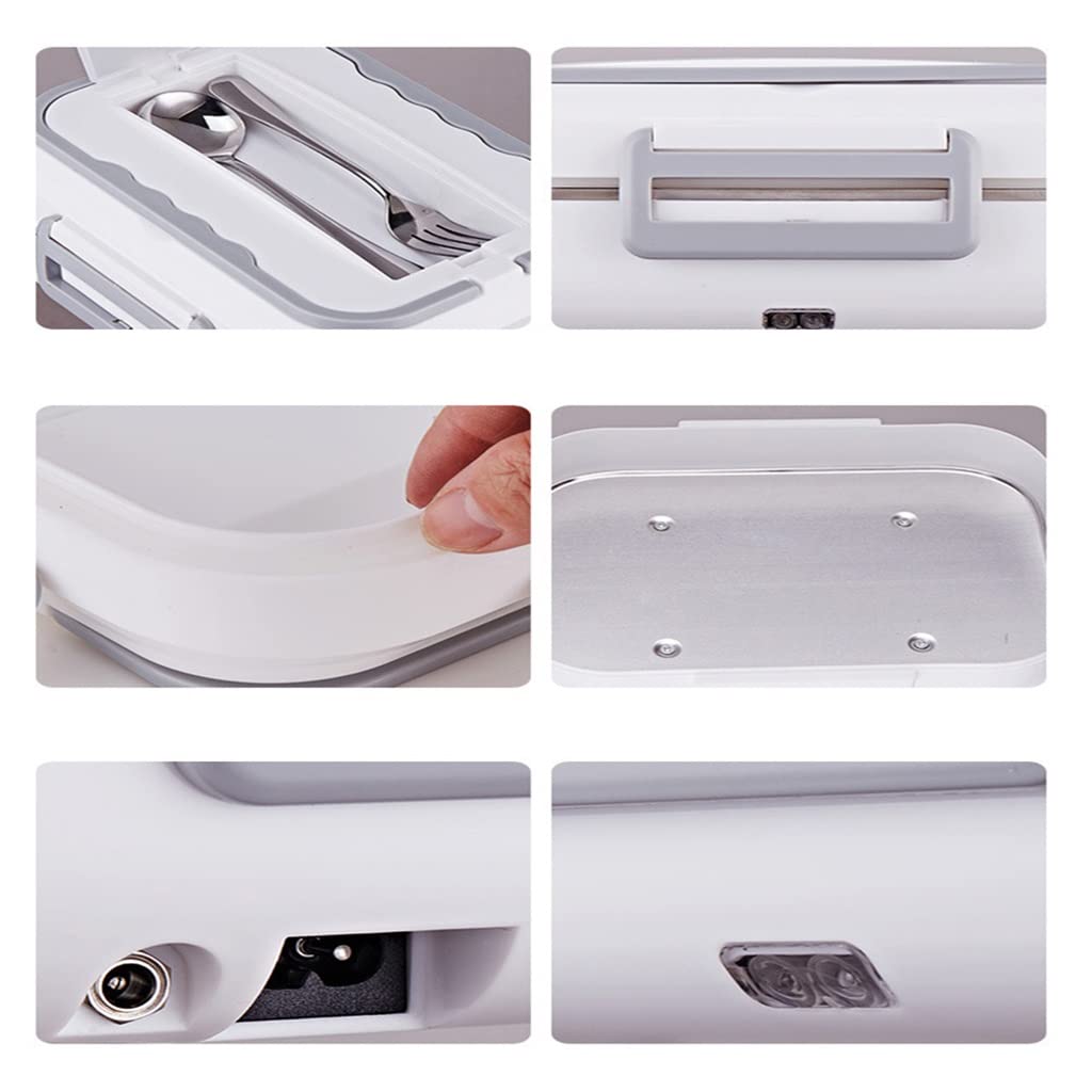 2 in 1 Car Home Electric Lunch Box Riscaldamento Scaldavivande Contenitore riscaldatore Set da viaggio for ufficio portatile