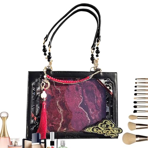 Sac style chinois antique pour femme avec fenêtre transparente originale