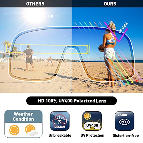 100 Classic Sports Sunglasses Polarized Lens With Tr90 Frame For Men Women Outdoor Driving Cycling 2736C7 #TOP3