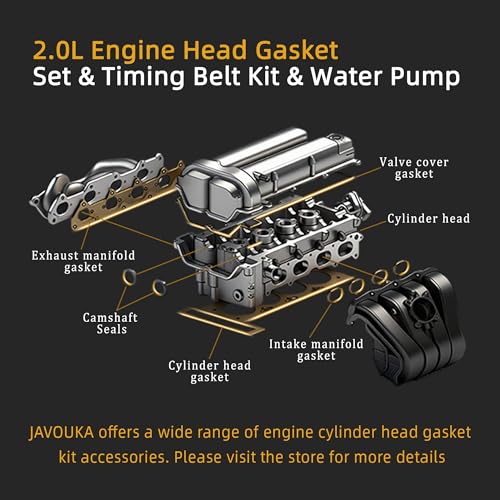 Image of Head Gasket Set with Timing Belt Kit, 2.0L Fit for Elantra for Tucson for Tiburon, Fit for Kia Soul for Sportage for Spectra 2.0L 2006-2012 HS26181PT TCKWP284A(60pcs)