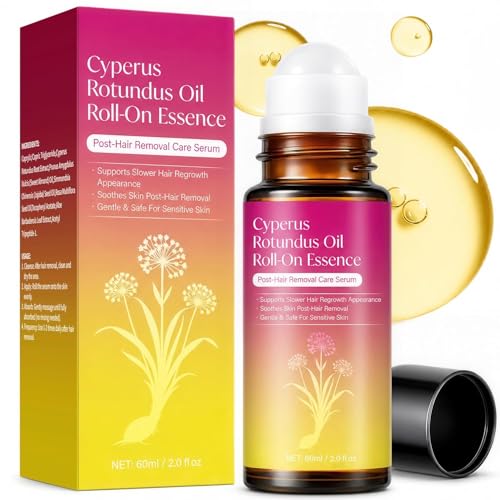 Cyperus Rotundus Oil Natural Cyprus Cypress Rotundus Oil for Hair Removal Reduces Unwanted Hair Growth Soothes Skin & Minimizes Pores for All Skin Types