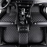 Custom Making Car Floor Mats for Infiniti All Models QX50 QX60 QX80 QX30 Q50 Q60 Q70 G25 G35 G37 M25 M35 All Weather Waterproof Luxury Leather Anti-Slip 3D Full Coverage Floor Liners (Style 1 Black)