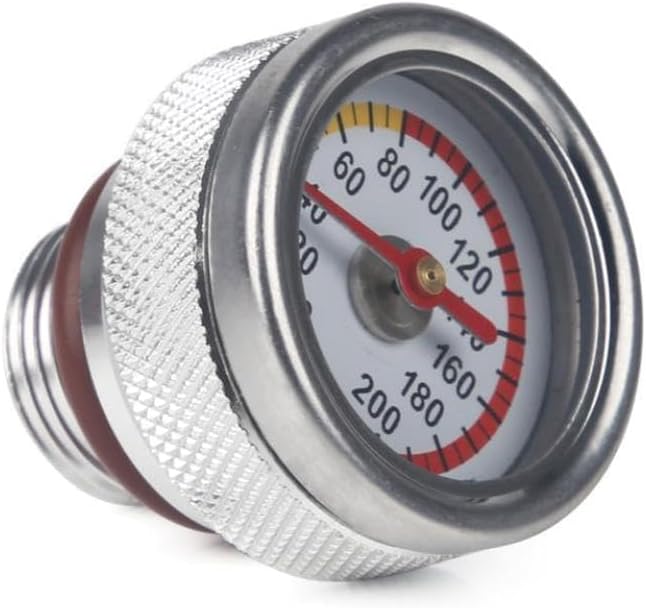 Oil Temperature Gauge Engine Temperature Gauge M20x1.5 Compatible with Haojue TR300 X350(Silver)