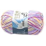 Qualitativ hochwertig. Glatte weiche Milch Cotton Natural Hand Strickwolle Garn Ball Baby Wool Craft Bunte