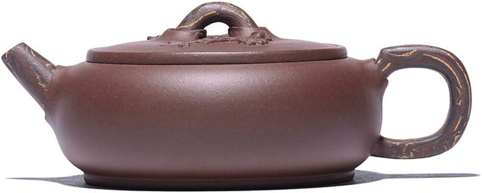 MZXUN Wang Ore Purple Clay mud Twisted Round Flat Pot Yixing teapot Tea Genuine