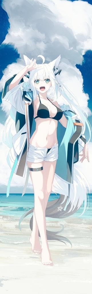 白上フブキ 等身大 タペストリー Amazon.co.jp: C104 凪白みと 白上フブキ 等身大タペストリー : ホビー