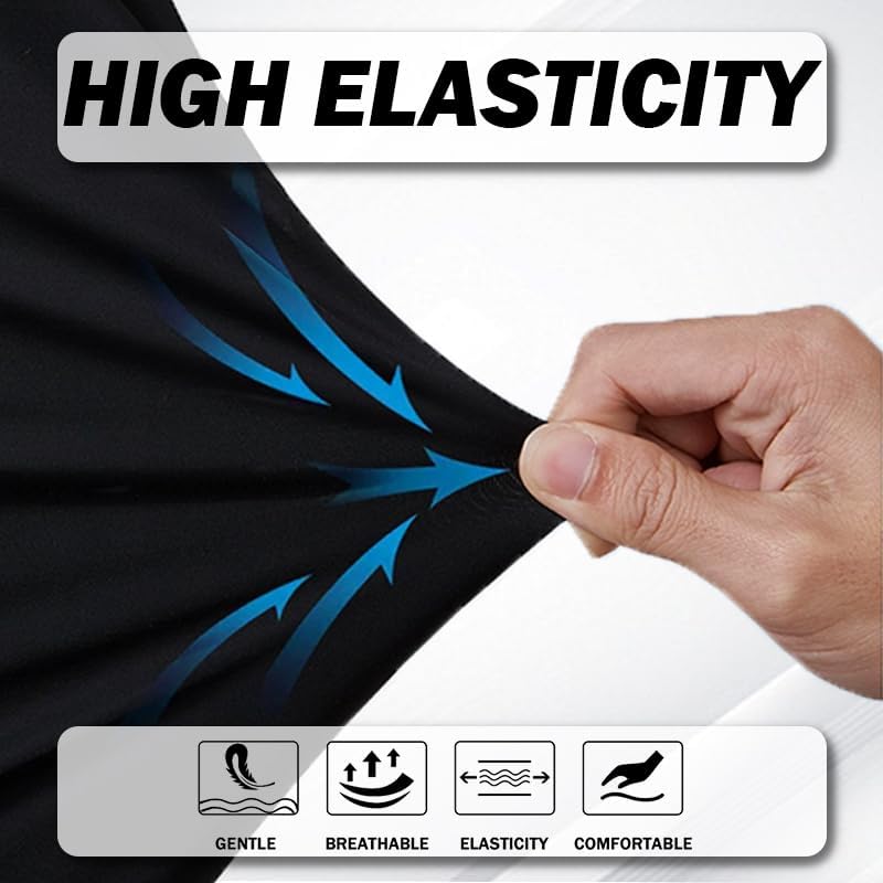 3 Pack Men's UPF 50+ Sun Protection Hoodies, Long Sleeve Moisture Wicking Shirts with Face Mask for Fishing - Image 8