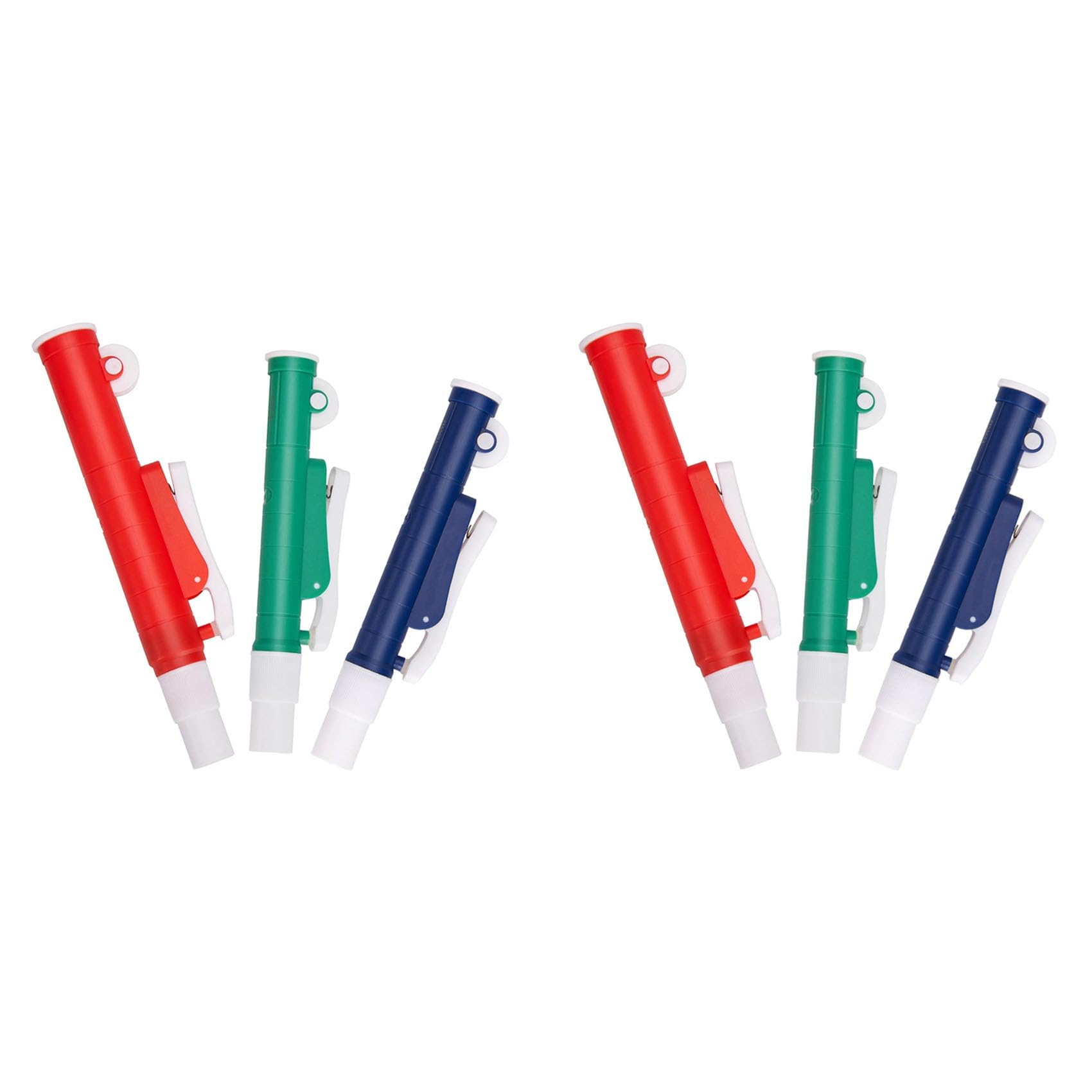 Jnchdghwa Photo Color Pipette Pumps, 6Pcs Lab Handheld Pumps: 2Ml Blue, 10Ml Green, 25Ml Red, Fit Glass Or Plastic Pipettes