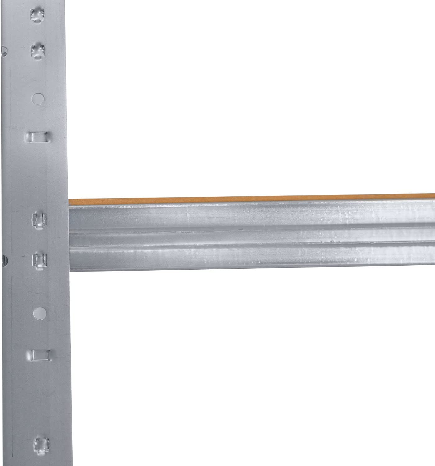 AERREGI 180X60X30 Scaffale in metallo 5 ripiani per carichi pesanti zincato con 100kg capacità di carico/ per garage per ripostiglio o officina