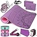 1/3 Yoga Mat Thick, Yoga Set for Beginners Include High Density Yoga Mat with Multi-loops Yoga Strap, Blocks, Booty Resistance Band Set, Door Anchor, Carring Strap