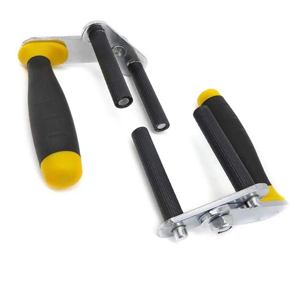 EasyByMall Supporti per cartongesso, strumenti di sollevamento per pannelli resistenti, capacità 115 kg, apertura 45 mm, manico antiscivolo per lastre di vetro in cartongesso, confezione da 2