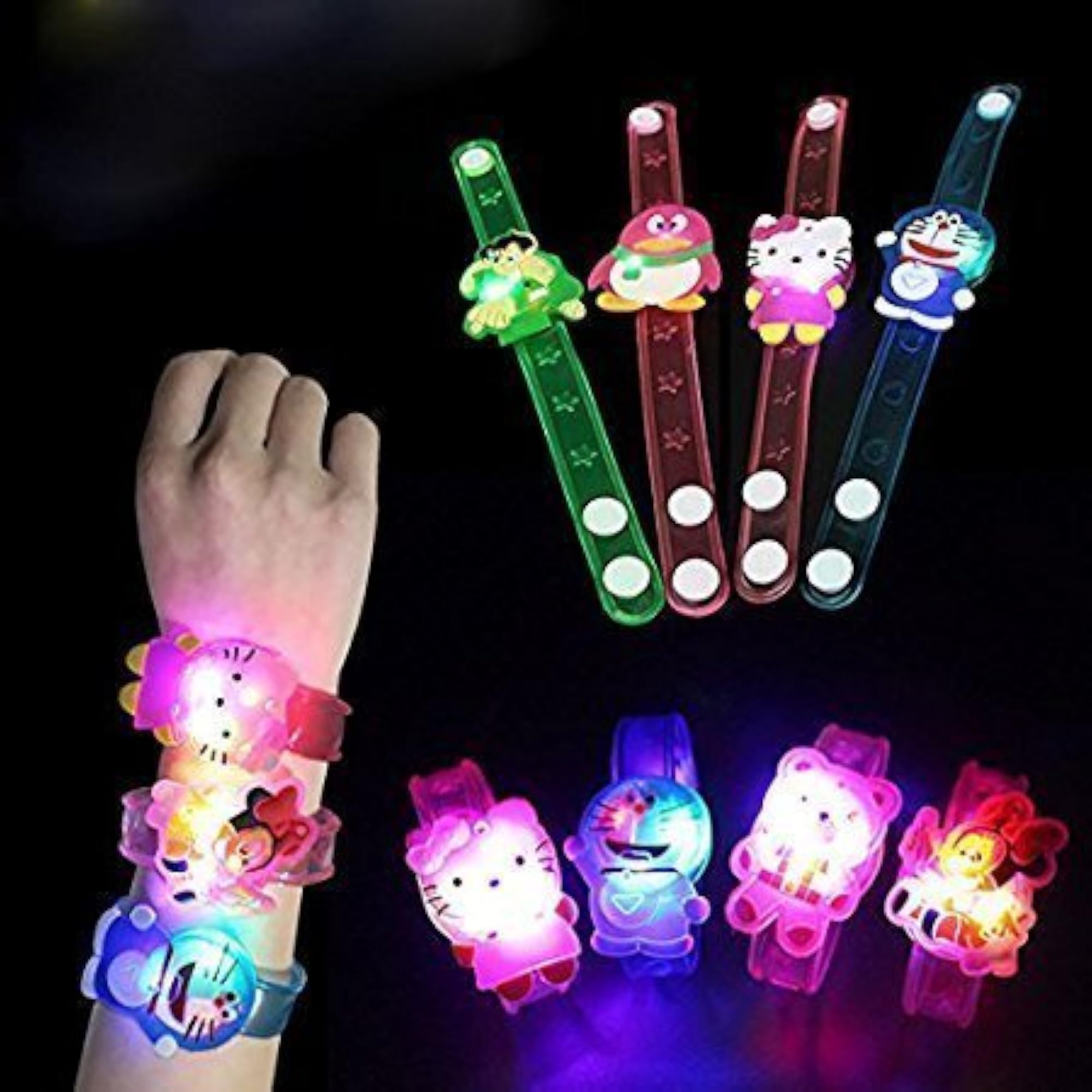 LED Light Cartoon Characters Rakhi for Kids, Multi Print