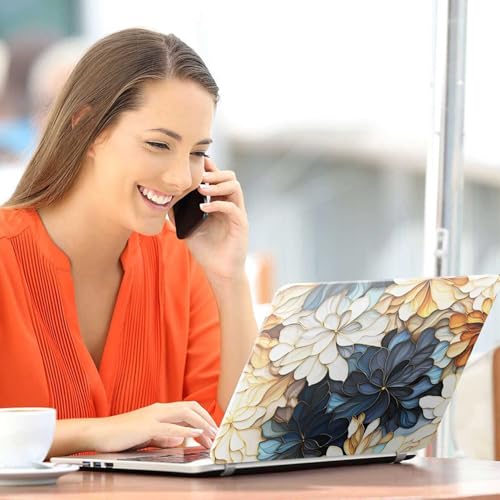 Image of Galaxsia Floral D6 Full Body Vinyl Laptop Skin /Sticker /Cover Upto 15.6 Inches Laptops Laminated-Removable-HD Quality Compatible for Hp-Dell-Sony-Lenovo-Asus etc.(15x10 Inches)