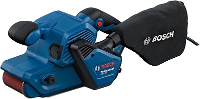 Bosch Professional lijadora de banda GBS 750 (motor de 850 W, con bolsa para lijado de tela, bolsa para polvo)