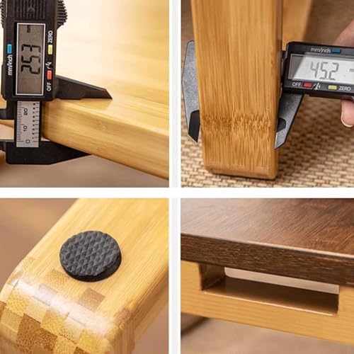 Table basse multifonctionnelle en bambou B de 60 cm pour aménager facilement un petit studio