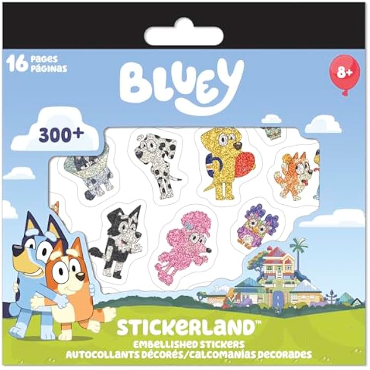 Bluey Stickerland Multi-Substrate Sticker Pad - 16 Page
