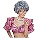 Granny Gray Old Lady Wig, Yo Mamma Nanna Madea Granny Grandmother