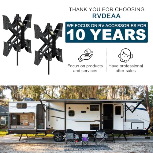 Image of RV X Chocks Wheel Stabilizer for Travel Trailers, RV X-Shaped Wheel Chocks
