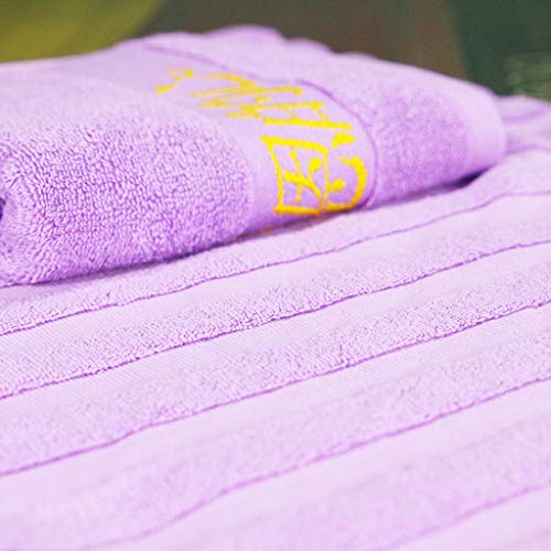YXN Ultra Soft 4 Stück Handtuch Set Lila Luxurious Cotton Waschlappen Gewicht und Absorbent 2 Stück Große Badetuch… – Bild 6