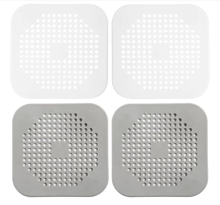 Set de 4 protectores de silicona para desagüe