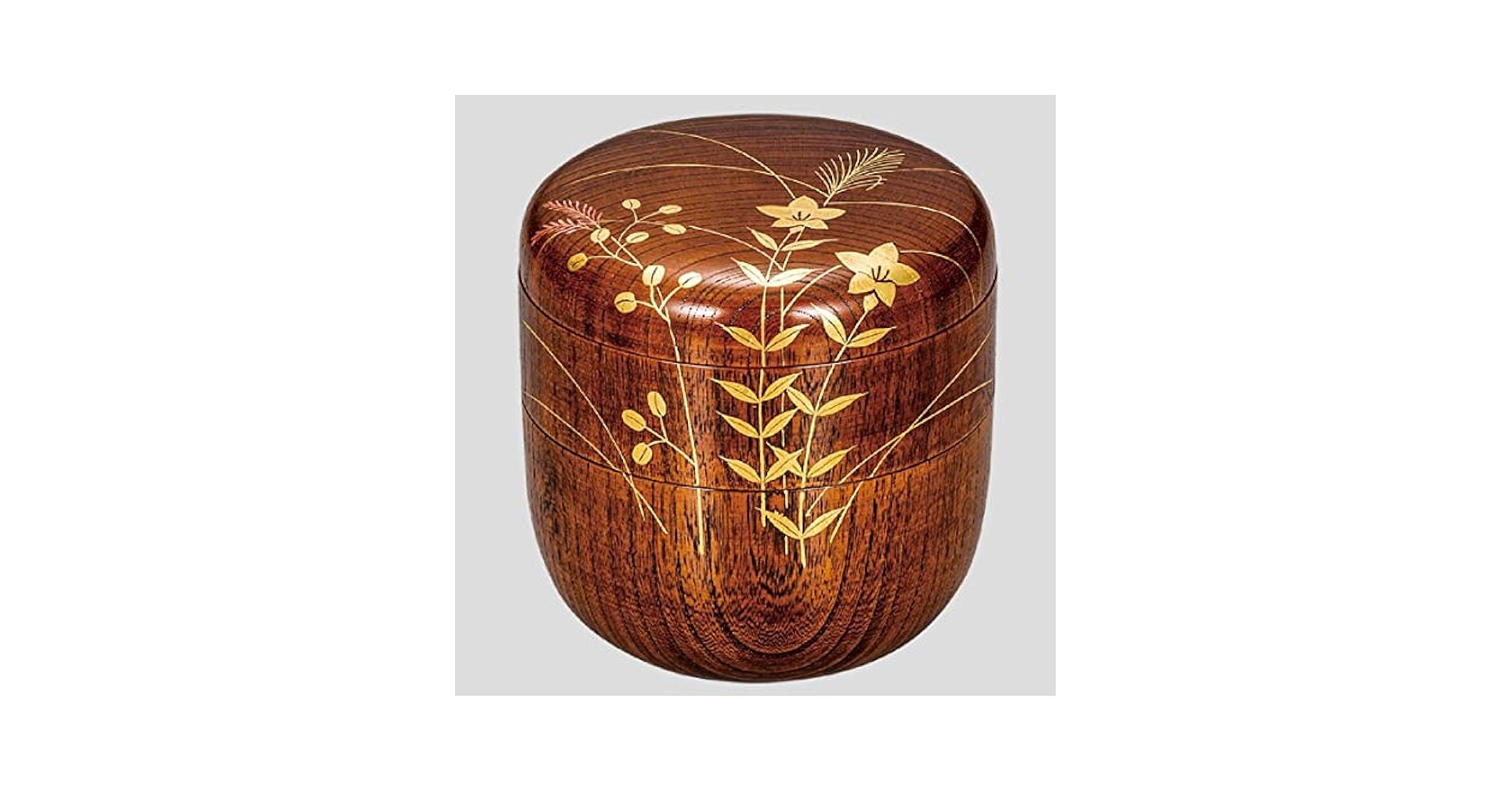 Amazon | 山中漆器 信玄弁当 箔絵秋草 | 山中漆器 | 弁当箱