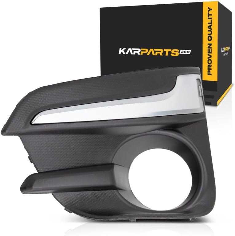 KarParts360 For Subaru Impreza Fog Light Cover 2017 2018 2019 Driver Side | Primed | Hatchback/Sedan | w/Chrome | DOT/SAE Compliance | SU1038113 | 57731FL050