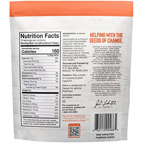 Nature's Eats Raw Pumpkin Seeds, 10 Oz #TOP1