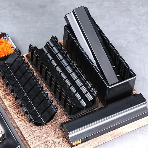 5146IZQLkoL. SL500  - Enido 10 Pcs Sushi Making Kit for Beginners, Sushi Maker Kit, Sushi Maker Mold Set, DIY Easy Sushi Kit Maker for Home