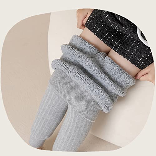 Fleece Lined Leggings Toddler Toddler Kids Baby Girls Cotton Thick Fleece Lined Warm Leggings Knitted White Baby2
