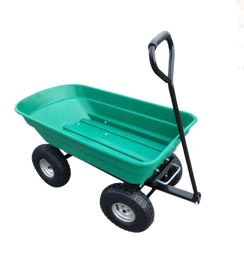 FLO Carrello da giardino con funzione di ribaltamento, 55 l, contenitore: 87 x 47 x 20 cm
