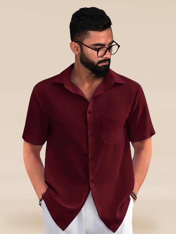 Image of Tee Projekt Textured Shirts for Men || Casual Shirt for Men || Comfortable and Stylish for Every Wardrobe