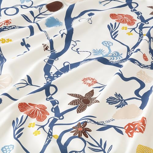 Tissu prédécoupé REVFINGERÖRT détails botaniques blanc multicolore 150x300 cm
