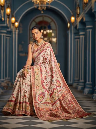 Image of SWORNOF Womens Kanjivaram Banarasi Silk Saree Kanchipuram Patola saree