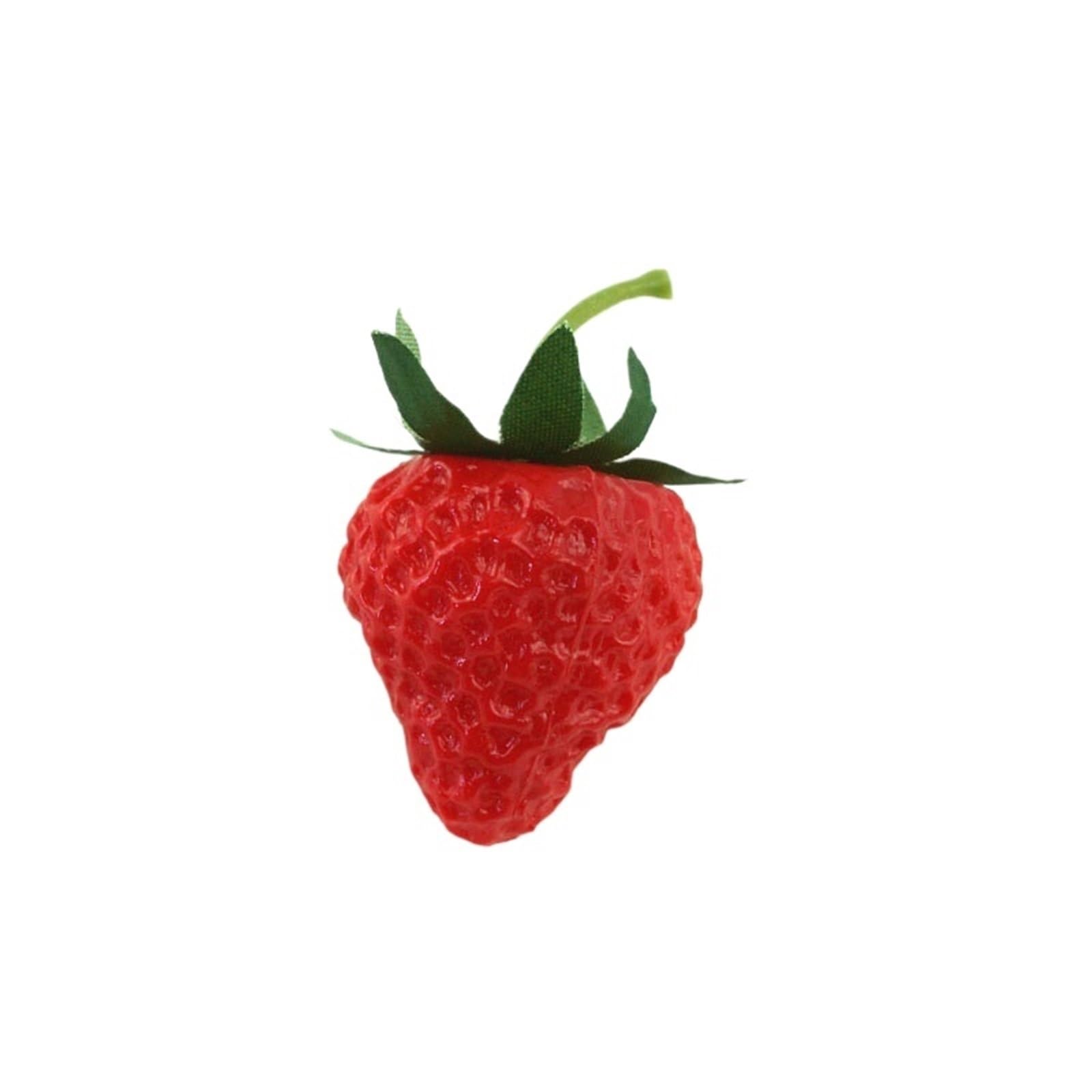 MZSKLW Fake Fruit Fake Fruit Simulated Strawberry Model Plastic Decoration Photography Background Props DIY Home Festival Materials(NO. 3,10pcs)