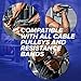 Core Prodigy Heavy Duty Exercise Handles - Grip Attachments for Cable Machine Pulleys, Gym Equipment, Resistance Bands, and Weight Lifting (Fat/Thick)