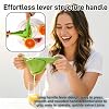 Exprimidor de limón manual: prensa de cítricos plegable y plana, exprimidor de lima de mano con mango ergonómico y colador, ahorra espacio y fácil de limpiar, para cócteles y cocina, libre de BPA (verde) 8