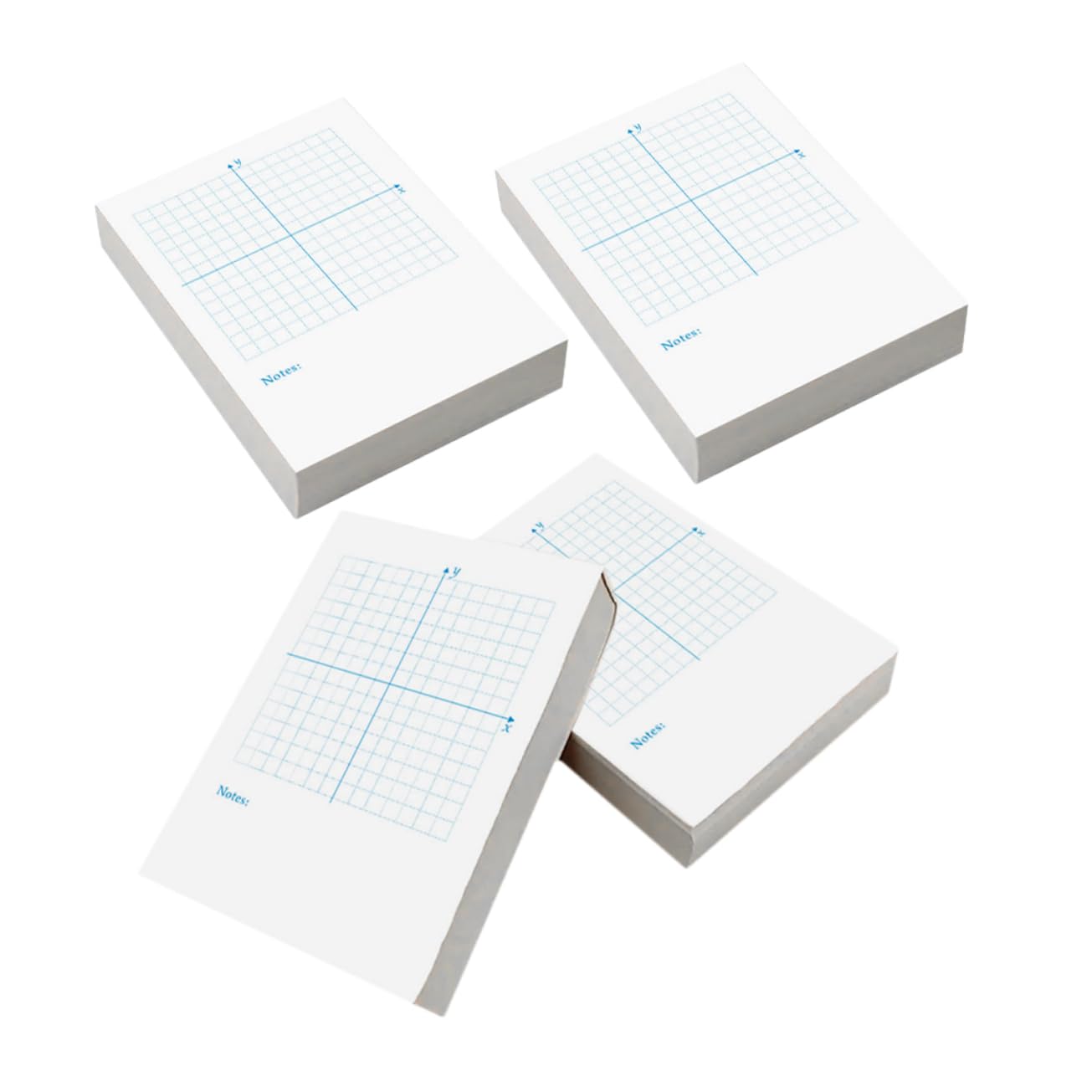 HOMSFOU 4 Piezas Libro De Ejercicios En Línea De Número Matemáticas Alto Aula Computadora Portátil Coordinar Punteado Dibujar Blocs De Notas Adhesivos Forrados Índice Plano Papel