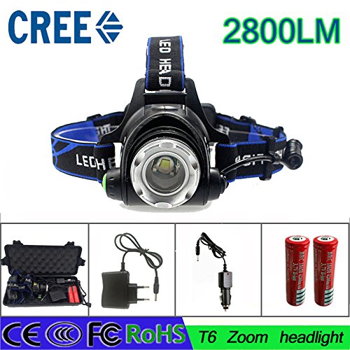 Buy Generic UK Plug z50 LED Headlight CREE T6 led headlamp zoom 18650