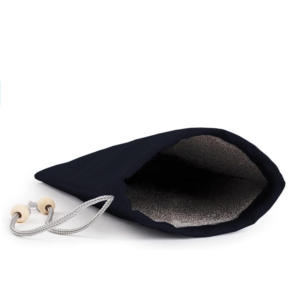 Image of Halsa EMF Cell Phone Sleeve, High-Shield EMF Blocking Pouch, Signal Blocking Anti-EMP Radiation Bag for Digital Privacy Protection, Fits Most Phones, (4x8 Inch) Grey