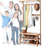 【FÁCIL DE INSTALAR】 Con nuestras instrucciones, el perchero se puede instalar rápidamente. Equipado con herramientas de instalación completas, no es necesario comprarlo por separado y solo una persona puede completarlo.