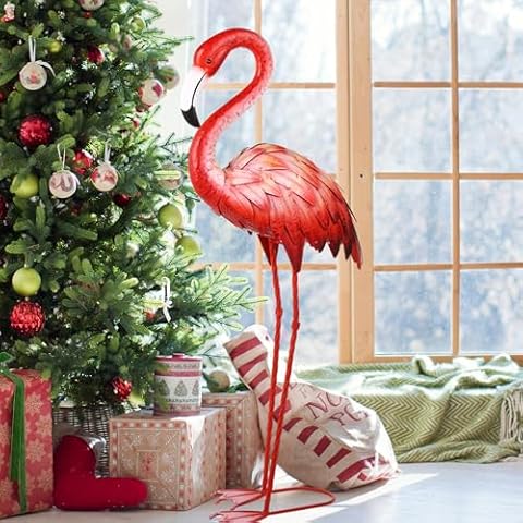 Shorayn Pink Flamingo Garden Statue Cover