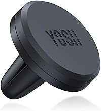 YOSH Mobile Phone Holder for Car, Magnetic Car Phone Holder for Air Ventilation, Improved Magnets Stronger & Super Stable, Compatible with iPhone Samsung Huawei, Includes Metal Plates