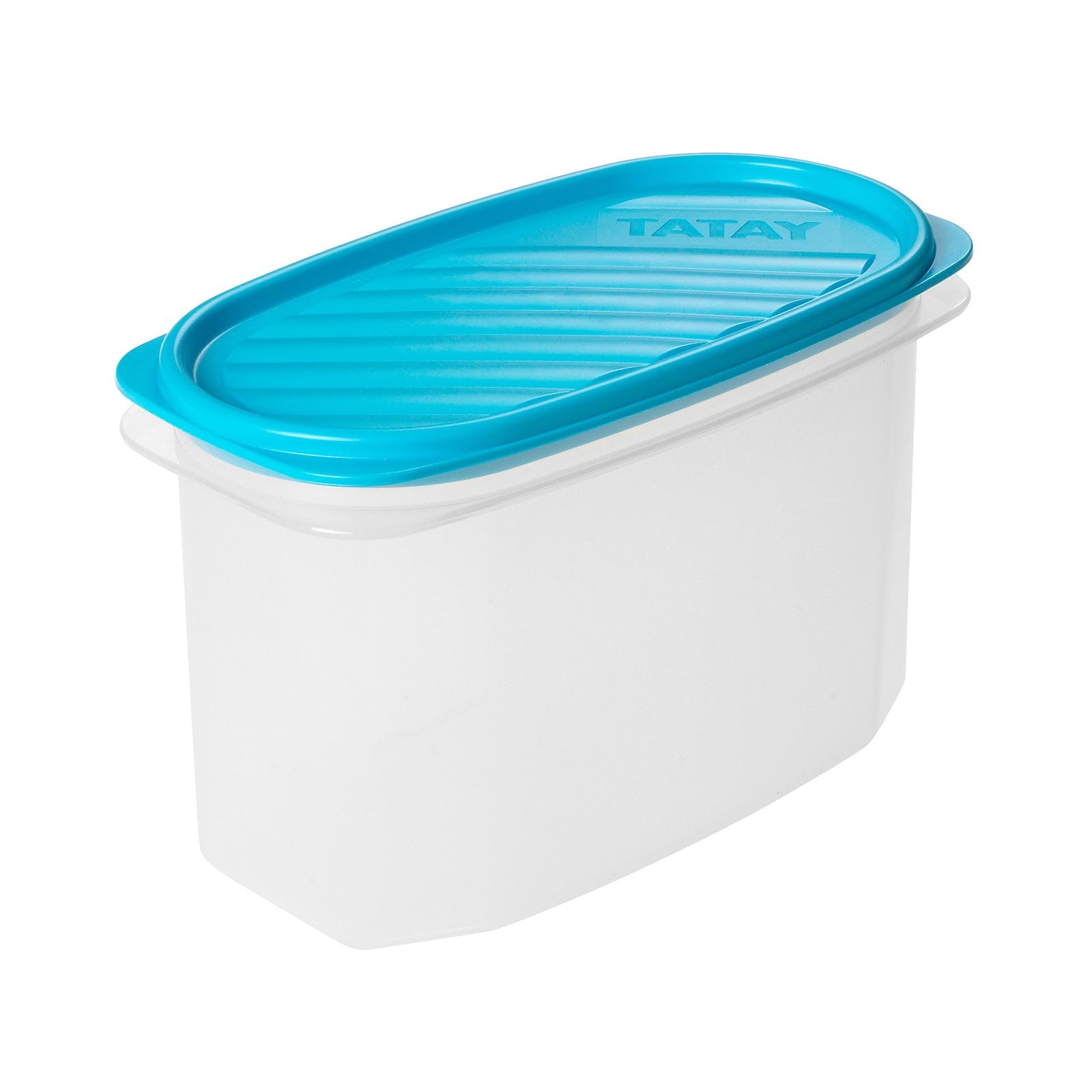 TATAY Food Container 1.2L Top Flex | Pressure Lid | Plastic Food Containers with Lids | Microwave, Dishwasher, Fridge & Freezer Safe | BPA-Free Plastic | 18.4x9.7x12.2 cm, Blue