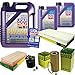 Produktbild Filter Set Inspektionspaket 7 Liter Liqui Moly Motoröl Leichtlauf High Tech 5W-40 MANN-FILTER Innenraumfilter Kraftstofffilter Luftfilter Ölfilter