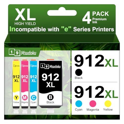 Cartouches HP 912XL pack de 4 pour imprimantes OfficeJet Pro 8022 8025