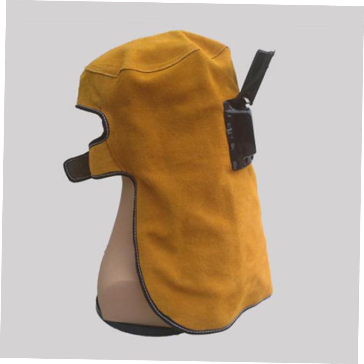 Casco de Soldadura con Pantalla de Soldar y Oscurecimiento Automático, Máscara de Soldadura Ergonómica de Cuero de Vaca Plegable con Ajuste de Tamaño para Corte y Molienda
