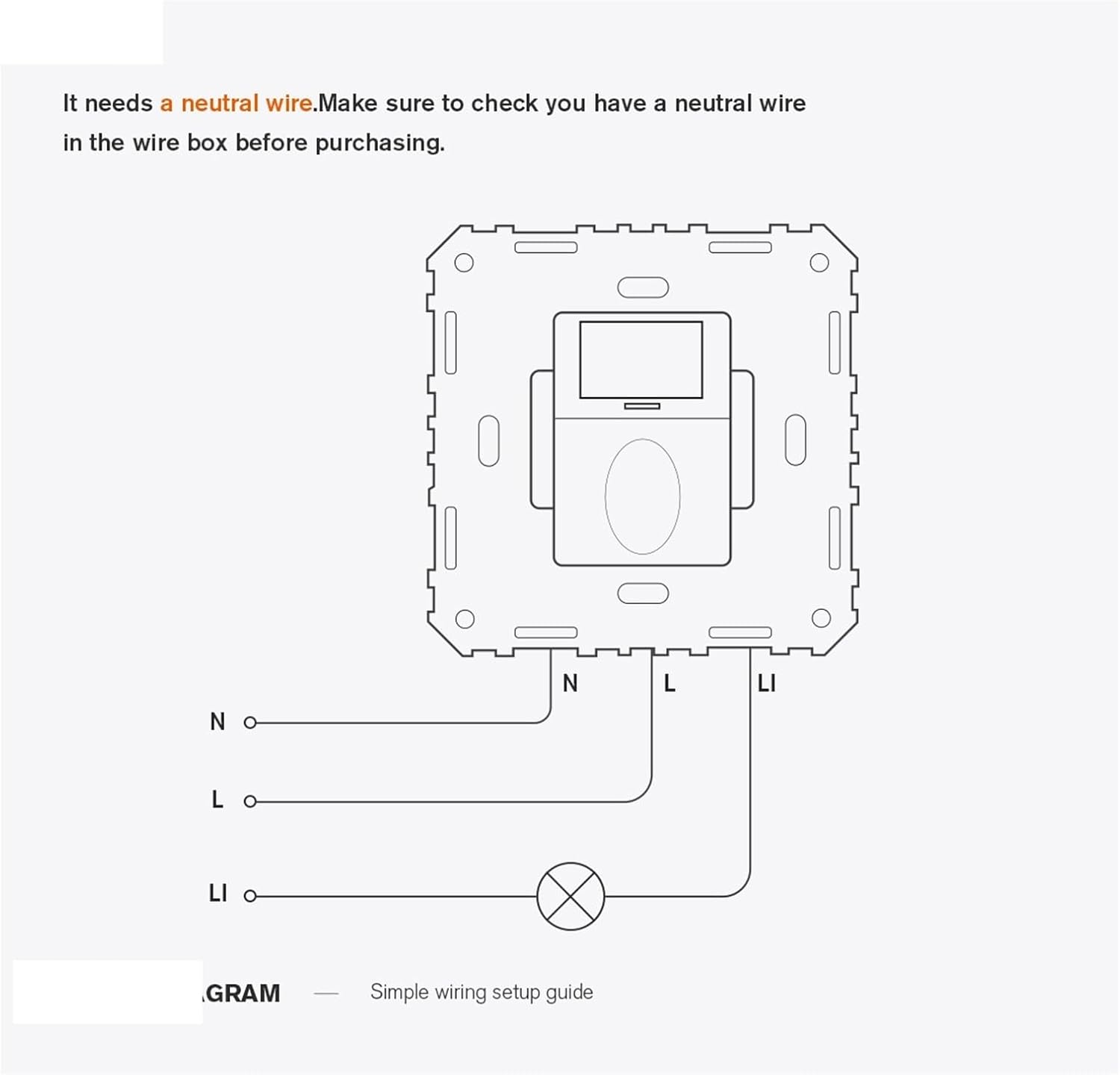 Sensor Vacancy Sensor On-Off Switch 3 in 1,Pir Motion Sensor Light Switch(No Neutral No Ground)