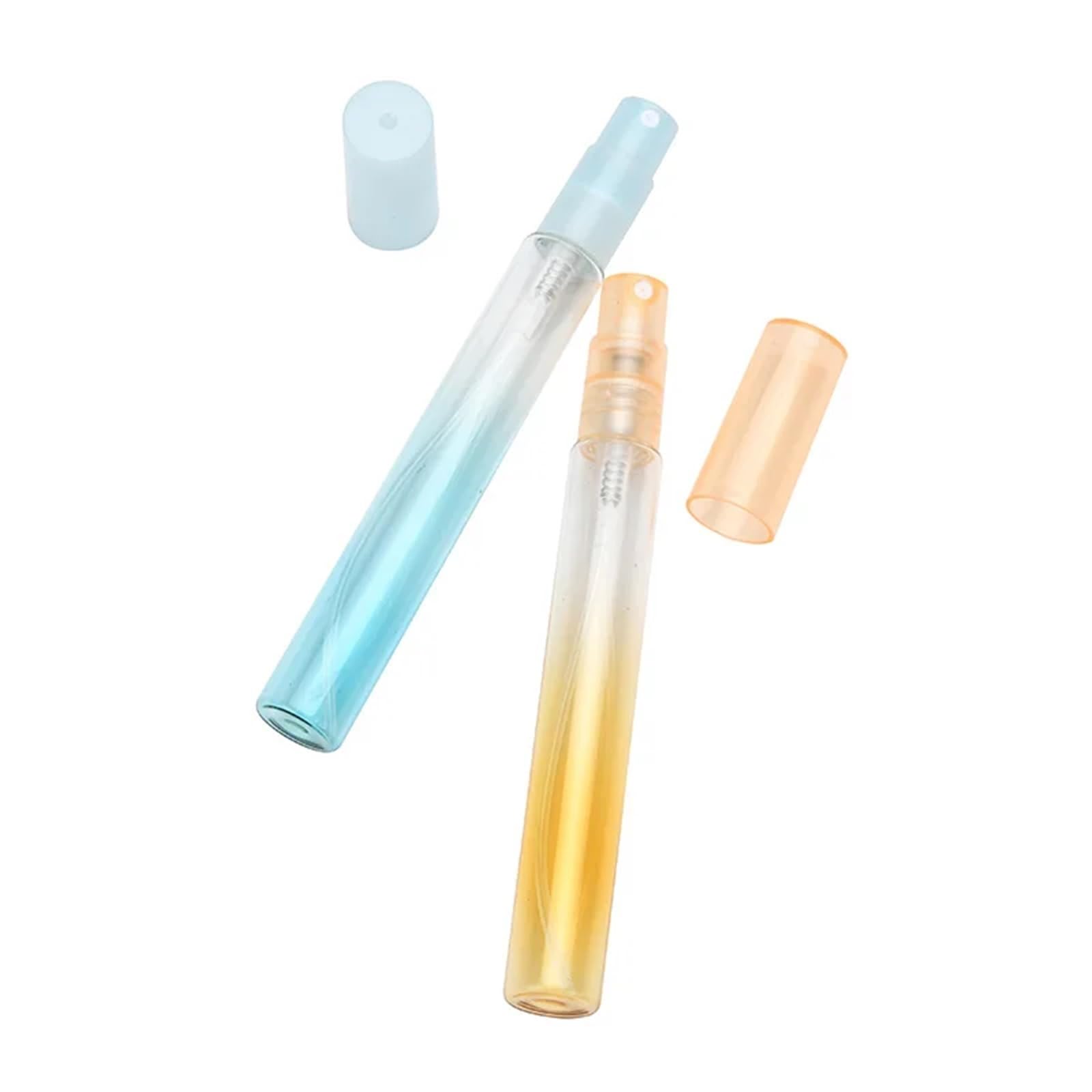 Frasco De Perfume Recargable Botella de Spray de Vidrio de 10 ml, 50/100 Unidades, Color Rosa, for Perfume, loción cosmética, Recarga de Viaje.(Green,50PCS_10ML)